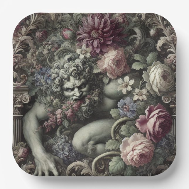 Assiettes En Carton 🎭 A Colossal Comedy – Gothic Victorian (Recto)