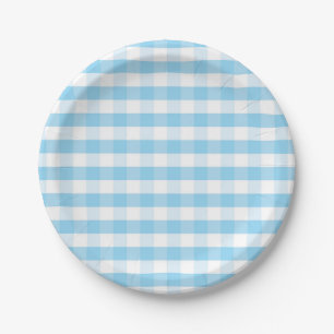 Assiettes En Carton à damiers motif
