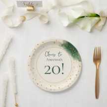 À la 20e anniversaire Emerald et Or