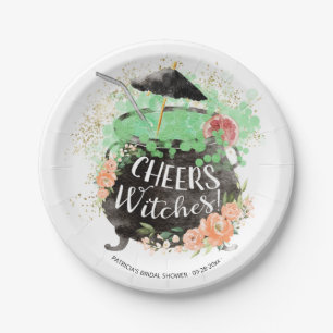 Assiettes En Carton À la santé des sorcières Halloween Enterrement de