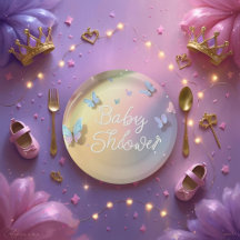 A Little Butterfly Has Arrived-paper plat