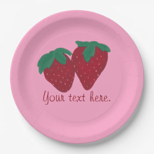 Assiettes En Carton A personnalisé vos plaques à papier de fraises d