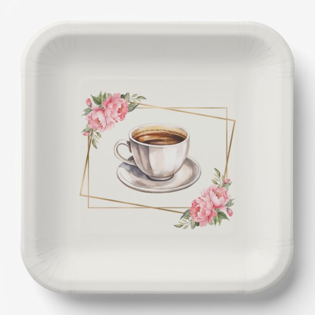 Assiettes En Carton A Whole Latte Love Paper Plate (Recto)