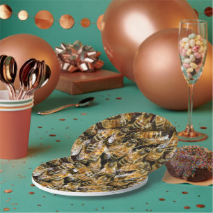 Assiettes En Carton Abeilles