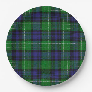 Assiettes En Carton Abercrombie Tartan 