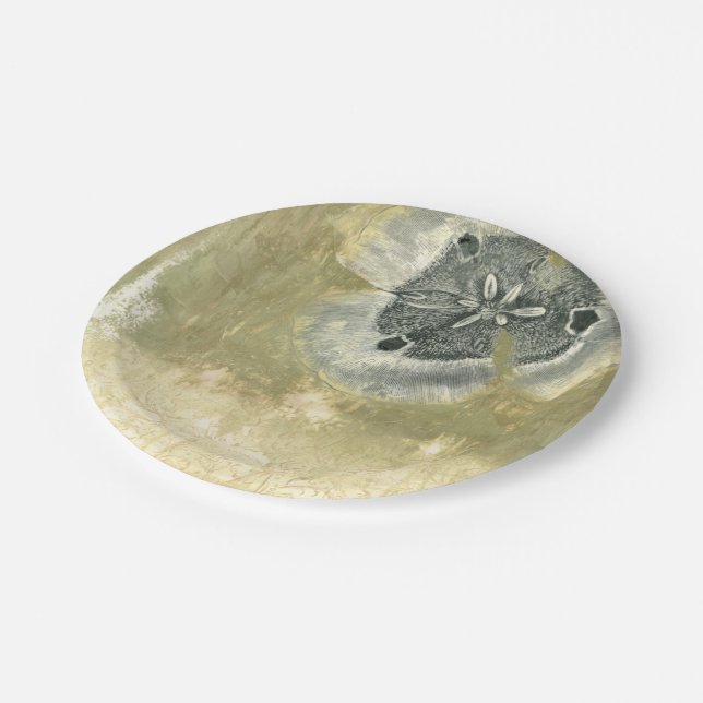 Assiettes En Carton Abrégé sur Flowerhead avec la texture vitrée (Angle)