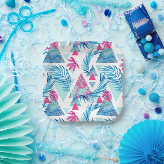 Assiettes En Carton Abstract (Fête)