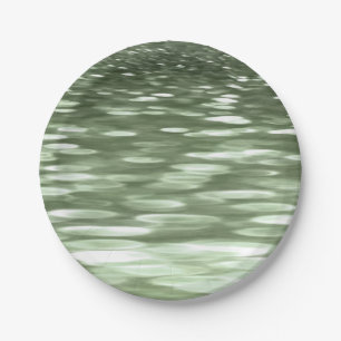 Assiettes En Carton Abstract #3: Olive green blur