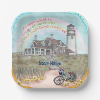 Assiettes En Carton Acceptation du phare