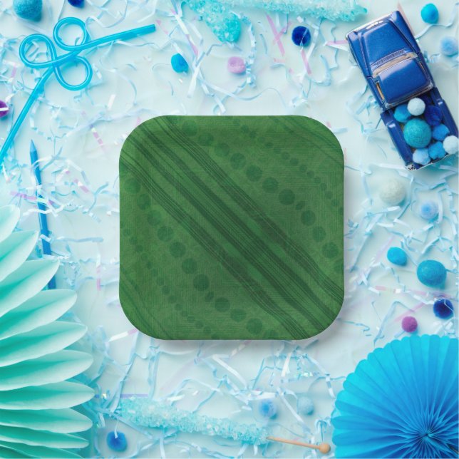 Assiettes En Carton Acceptation | Motif de Boho écologique (Fête)