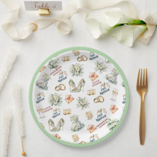 Assiettes En Carton Accessoires Nuptiaux Trenby Pour Mariage