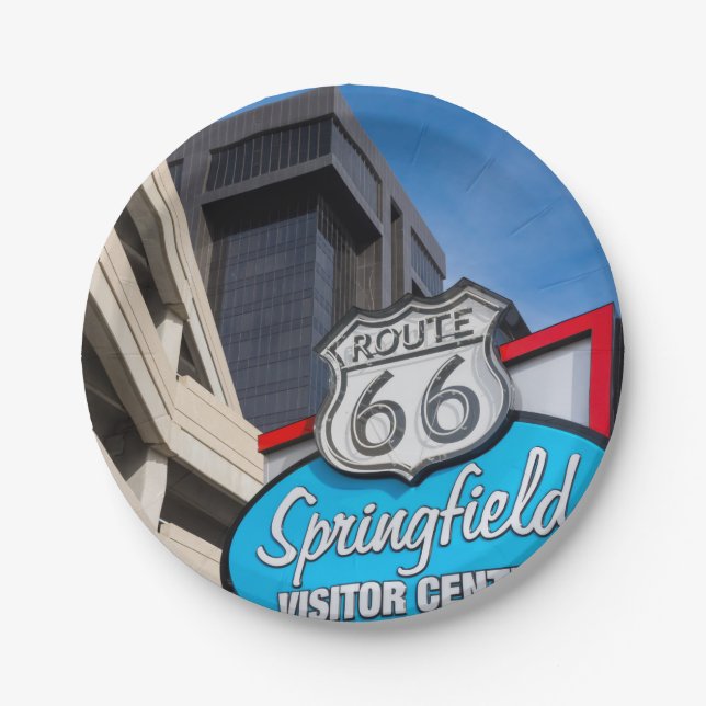 Assiettes En Carton Accueil vers Springfield (Devant)