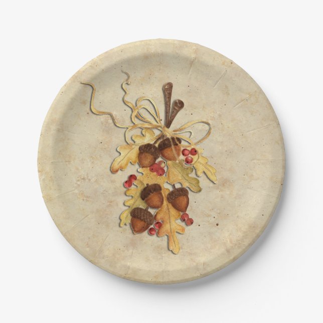 Assiettes En Carton Acorn (Devant)