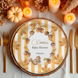 Assiettes En Carton Acorns et Baby shower des plombs d'automne d'écure