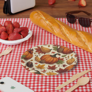 Assiettes En Carton action de grâce