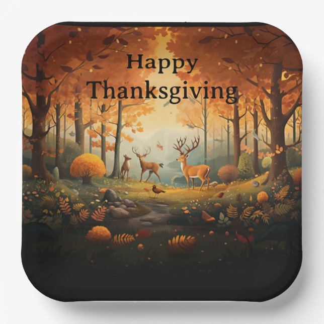 Assiettes En Carton Action de grâce pour les enfants 29 (Recto)