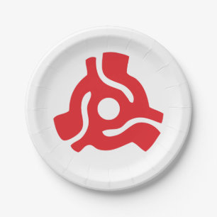 Assiettes En Carton Adaptateur vinyle de 7 pouces 45 tr/min insérez l'