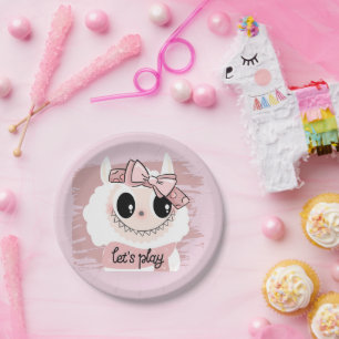 Assiettes En Carton Adorable - Monstre Whimsical