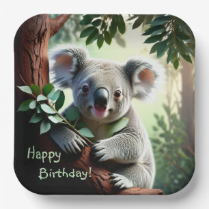 Assiettes En Carton Adorable Ours Koala
