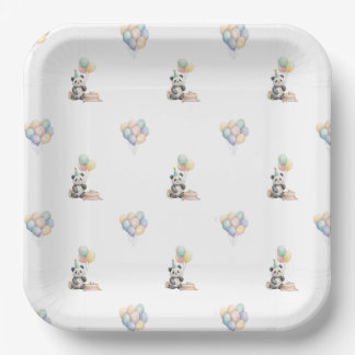 Assiettes En Carton Adorable Panda Birthday Party Paper Plate