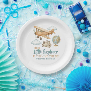 Assiettes En Carton Adventure Travel Little Explorer Anniversaire