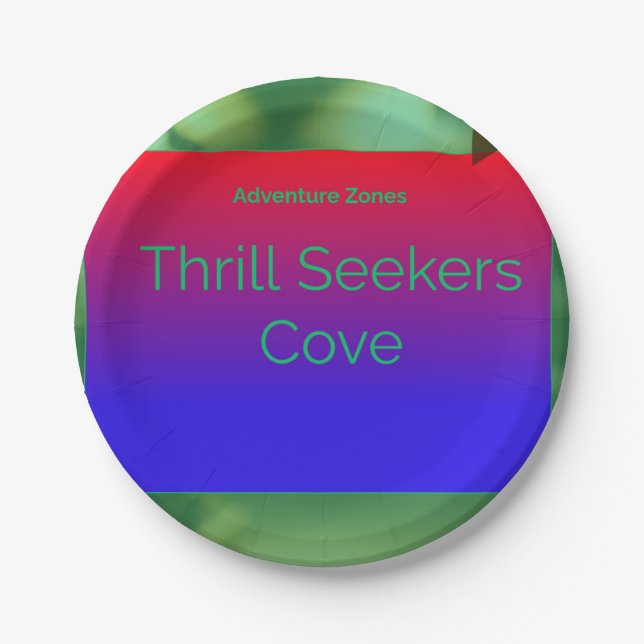 Assiettes En Carton Adventure Zones Cove (Devant)