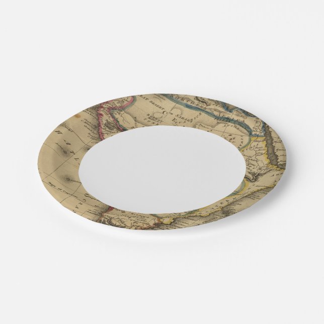 Assiettes En Carton Afrique 30 (Angle)