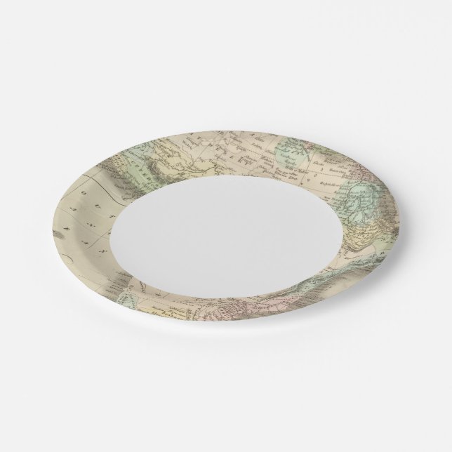 Assiettes En Carton Afrique 32 (Angle)