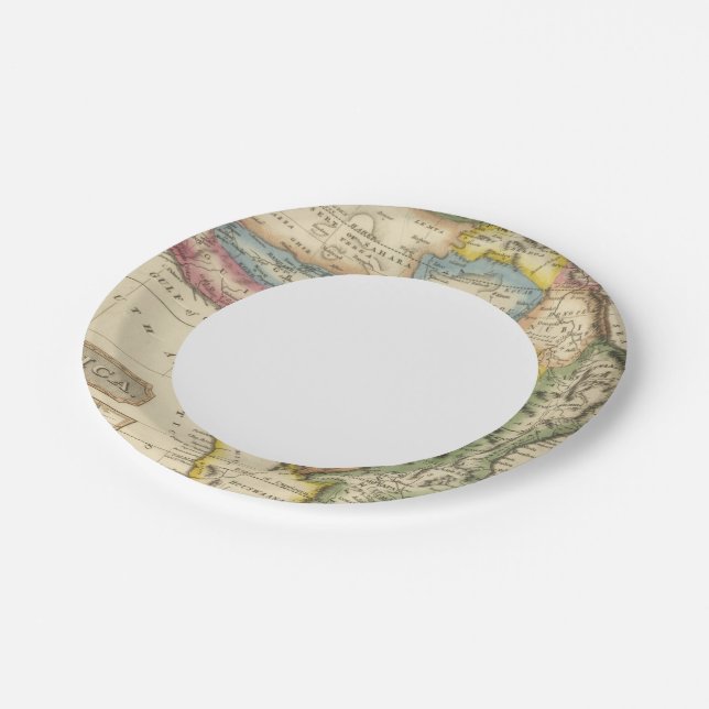 Assiettes En Carton Afrique 36 (Angle)
