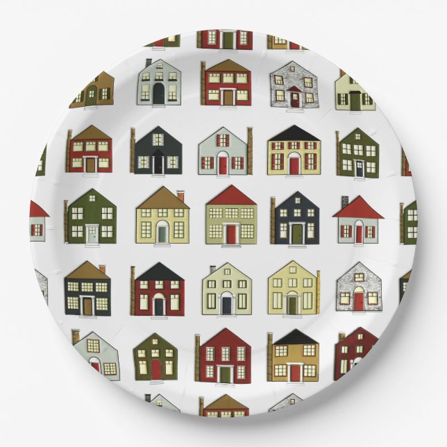 Assiettes En Carton Agent immobilier (Devant)