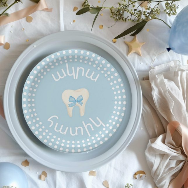 Assiettes En Carton Agra Hadig-Armenian première dent (Agra Hadig Armenian Letters, First Tooth party)