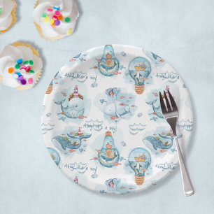 Assiettes En Carton Ahoy C'est un garçon mignon Baby shower de décorat