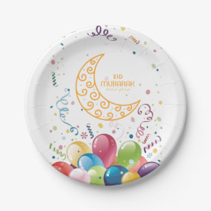 Assiettes En Carton Aïd moubarak