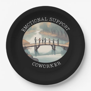 Assiettes En Carton Aide émotionnelle Coworker Motivational Companion