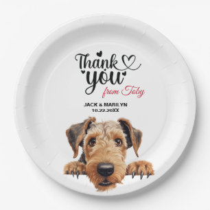 Assiettes En Carton Airedale Terrier