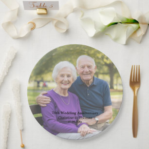 Assiettes En Carton Ajouter une superposition de texte de photo pour l