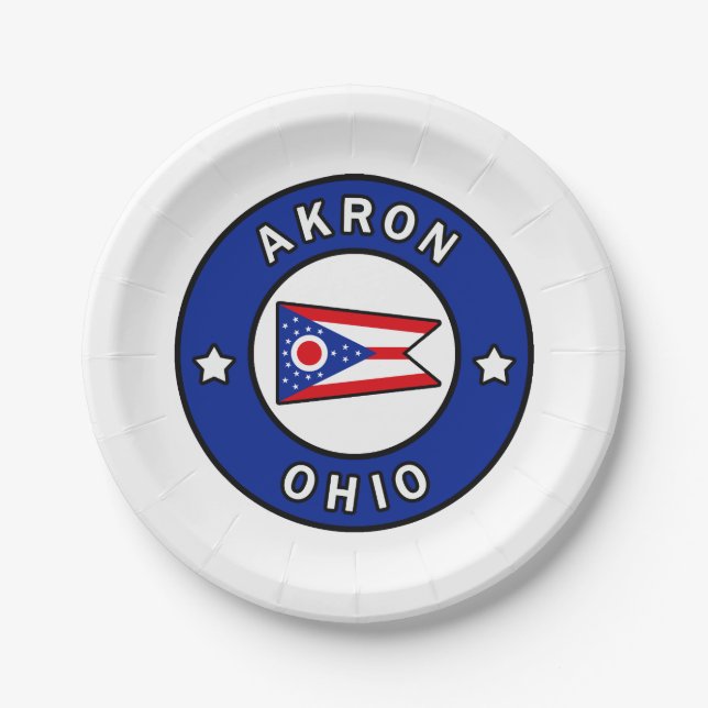 Assiettes En Carton Akron Ohio (Devant)