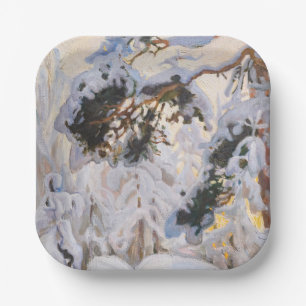 Assiettes En Carton Akseli Gallen-Kallela - Forêt en hiver