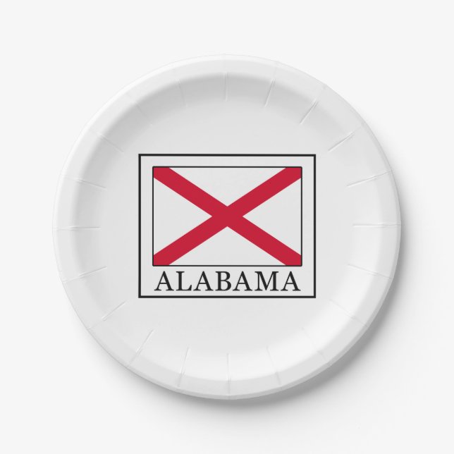 Assiettes En Carton Alabama (Devant)