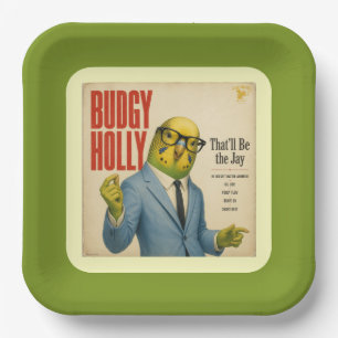 Assiettes En Carton Album Budgy Holly : une parodie