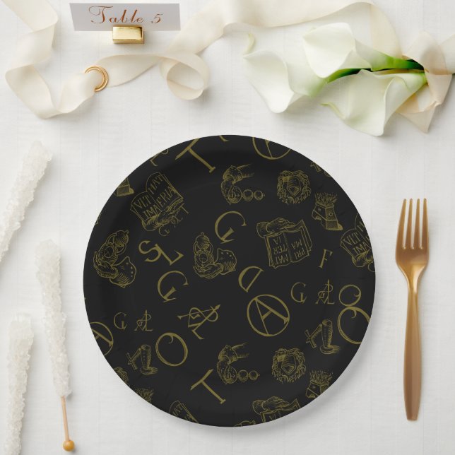 Assiettes En Carton Alchimie (Mariage)