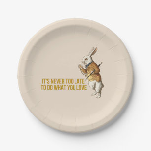 Assiettes En Carton Alice au pays des merveilles Motivation du lapin