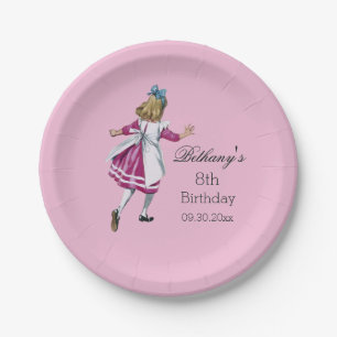 Assiettes En Carton Alice personnalisée en fête d'anniversaire du pa