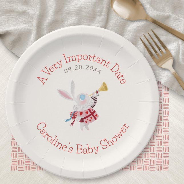 Assiettes En Carton Alice Wonderland Douche d'anniversaire (Créateur téléchargé)