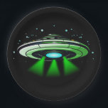 Assiettes En Carton Alien OVNI enlèvement vaisseau spatial fête d'anni<br><div class="desc">Exclusivement de designs4days,  notre alien OVNI enlèvements vaisseau spatial plaques de papier fête d'anniversaire.</div>