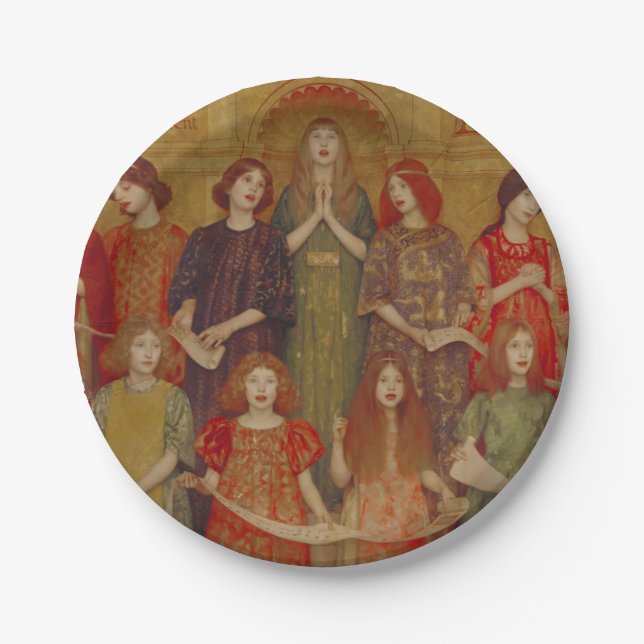 Assiettes En Carton Alleluia (par Thomas Cooper Gotch) (Devant)