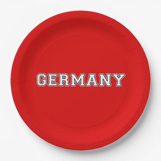 Assiettes En Carton Allemagne (Devant)