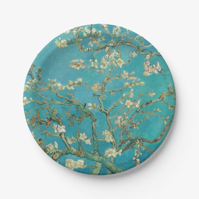 Assiettes En Carton Almond Blossom, 1890 par Vincent van Gogh (Devant)