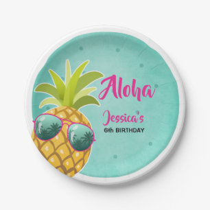 Assiettes En Carton Aloha plaque à papier Luau tropical d'anniversair