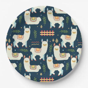 Assiettes En Carton Alpaca/Llama